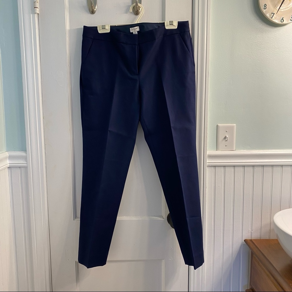 J. Crew Factory Cotton Work Pant • Navy • Size 10